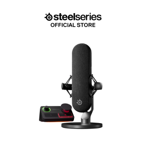 SteelSeries Alias Pro AI Noise-Cancelling AIO Wired Gaming Microphone (PN61595) - Desktop Audio Mic