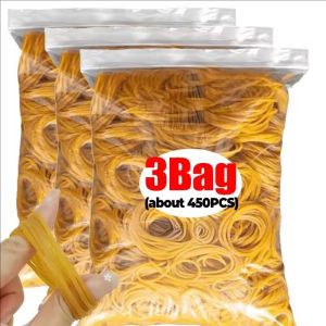 450Pcs High Elastic Yellow Rubber Band Diameter 4cm Durable Multifunctional Elastics Bands