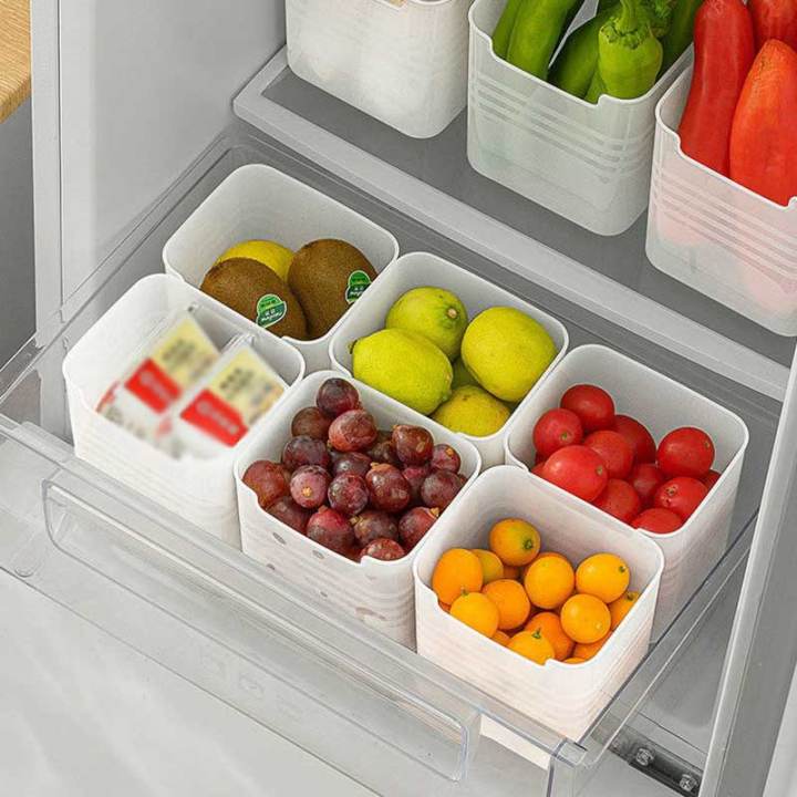 1/2/4pcs Refrigerator Side Door Storage Box Food Fresh Household ...