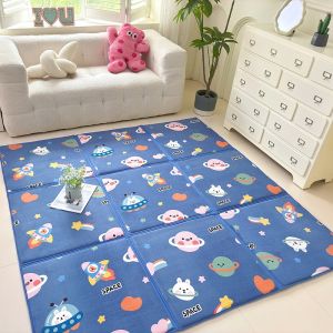 Zeen Foldable Baby Play Mat Floor Mat 2cm Thick Non-Slip Cushion for Bedside Rug Living Room Pad Portable All Season Us