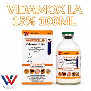 Vidamox LA 15% Animal Health Support AMOX 100mL