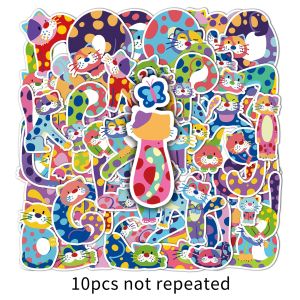 52pcs Original Cute Cartoon Cat English Letter Graffiti Sticker Personalized Creative Animal Letter Vinyl Sticker