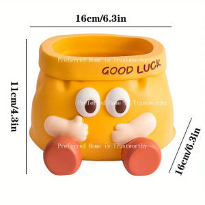 ZZSA Creative and Fun Paper Bag Capacity Pen Holder Ornament Office Desktop Storage Good Items Decoration 7P3H9