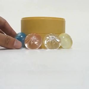 6Pcs Steamed Bun Shaped Stress Relief Squishy Toy Set Bun Squishy Toy Calming Sensory Toy
