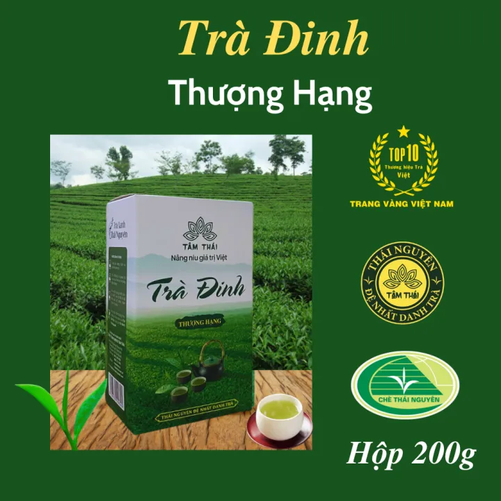 Trà Đinh Thượng Hạng Tân Cương Thái Nguyên hộp 200g