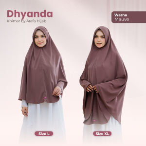 Arafa Hijab - Khimar Dhyanda | Jilbab Syari Premium Bergo Bahan Wolfis Kerudung Instan Terbaru Lebaran 2026