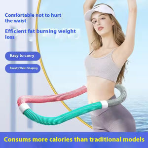 Hula Hoop Exercise Equipment with Bottom Spring Weight To Help with Weight Loss.