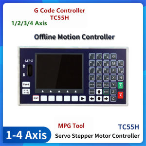 1-4 axis CNC controller TC55H USB Stick G code Spindle Control Panel MPG Stand Alone lathe milling machine controller