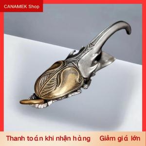 CS Móc khóa con bọ cổ điển dụng cụ mở nắp chai bằng kim loại với họa tiết đôi cánh tinh xảo vòng chìa khóa bền bỉ dành cho nam bề mặt hoàn thiện ánh kim món quà độc đáo