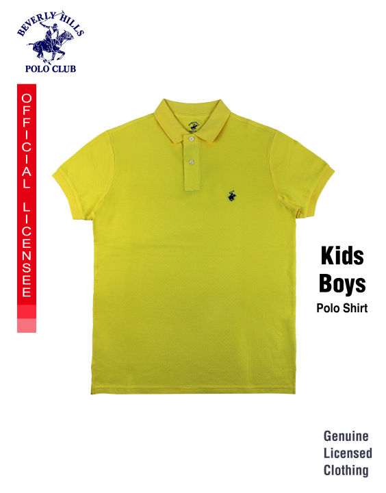 Burberry polo kids yellow deals