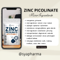 Zinc Picolinate With Vitamin C Untuk Jerawat, Imun, Promil, Gula Darah, Jantung, Antioksidan. 