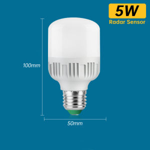 Motion Sensor Light Bulb 7W/12W Smart Bulb Radar LED Night Lights E27 Base / Outdoor Motion Sensor Kedia