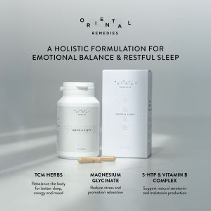 [Oriental Remedies] Mood & Sleep 90cap – with Magnesium Glycinate 5-HTP Vitamin B & TCM Herbs