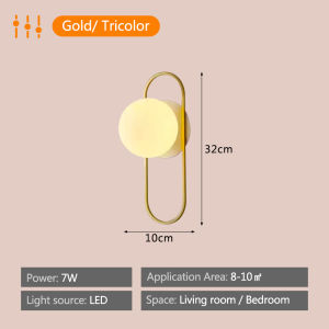 ENG-Lighting Nordic Sofa Background Wall Decorative Lamp Living Room Wall Lamp Aisle Stair Lamp Bedroom Wall Light