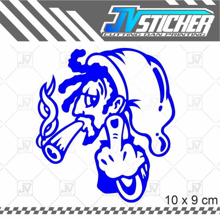 stiker kartun cutting sticker motor | Lazada Indonesia