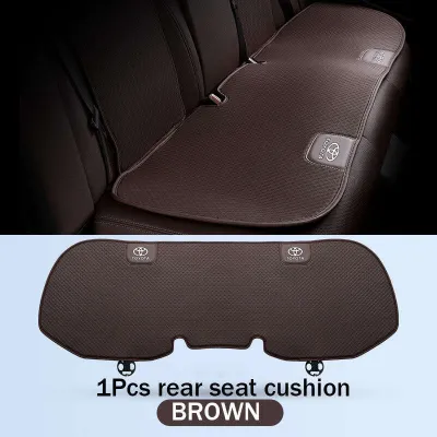 WorldAutoParts Ice Silk Car Seat Cover Summer Cooling Pad Mat Universal Front And Back Chair Full Set Covers Car Accessories for Toyota Camry Corolla Hilux Innova Avanza Yaris Highlander Land Cruiser