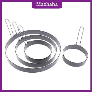 Mazhaha 9 10 15 20cm Pancake Ring Mold Metal Fried Egg Shaper Non Stick Egg Cooking Ring