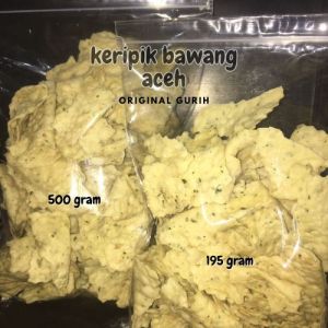 SNACK KERIPIK BAWANG JERUK 190GR DAN 500GR / PANGSIT DAUN JERUK CRISPY