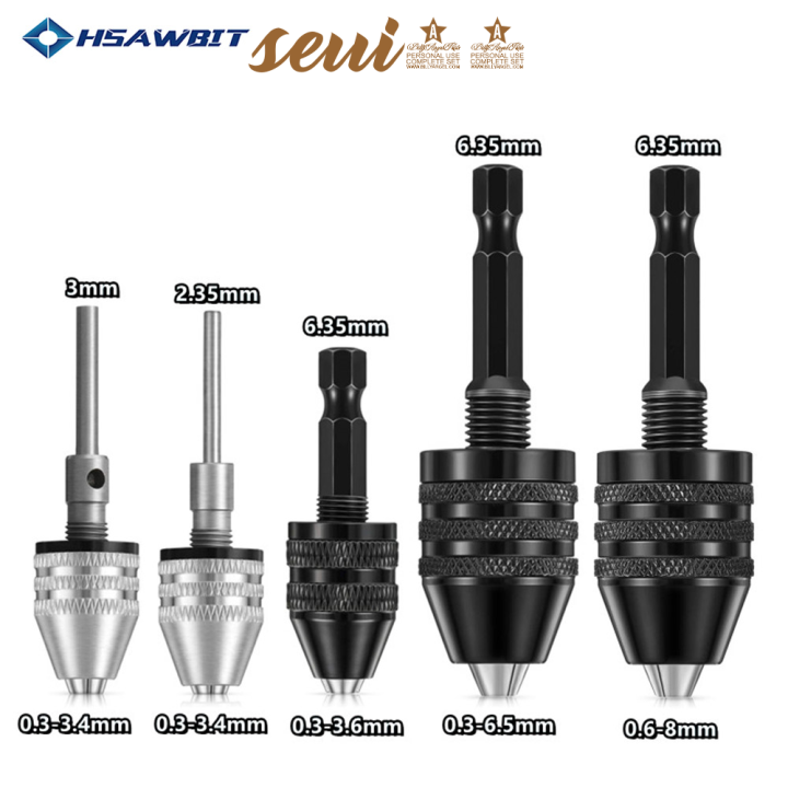[seui] 1PC Quick Change Keyless Drill Bit Chuck Hex Shank Adapter