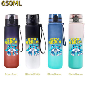 650ML Steal A Brainrot Water Cup 67 Six Portable Fitness Drink Bottle Kettle Outdoor Travel Office Jugs Shaker Drink Bottle Game