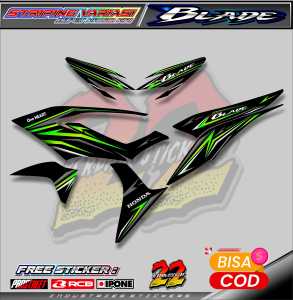 STRIPING VARIASI HONDA BLADE / STICKER LIST VARIASI MOTOR HONDA BLADE