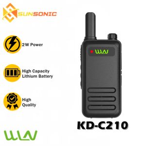 WLN KD-C210 KD-C1 Upgraded UHF 400-470MHz 2W Two Way Radio UHF Transceiver Walkie Talkie Radio