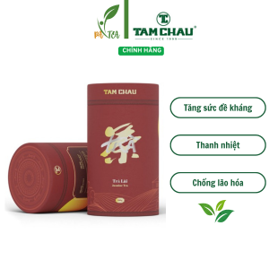 TRÀ LÀI TÂM CHÂU LON GIẤY ĐỎ CAO CẤP 80G - thanh nhiệt mát gan giúp thư giãn tinh thần