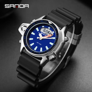 Sanda New Fashion Sport Men Quartz Watch Casual Style Military Watches Men Waterproof S Shock Electronic Male Clock
