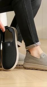 MenS Shoes Casual Spring New Lightweight Comfortable Low-Top Soft Sole Breathable Shoes