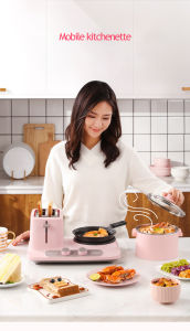 Donlim DL-3405 Breakfast Machine Multifunctional Light Food Machine Household Toaster Oven Blue