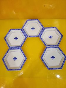 Bộ 5 đĩa sứ Nhật size 16cm (mã 924)