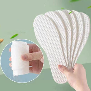 SG Disposable Insole Sweat-Absorbent Deodorant Summer Sports Breathable Disposable Wood Pulp Insoles