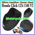 Honda Click 125i 150i V2 UBox Leather Cover Seat Cover High Quality U-BOX Compartment Leather Cover. 