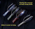 🌟Portable Spoon/Knife/Fork Set🌟 3 in 1 Foldable Picnic Camping Cultery Set. 