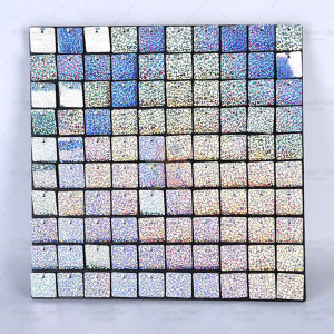 Shimmer Wall Backdrop 30x30cm Rainbow Silver Square Sequins Glitter Backdrop Decoration Panels Sparkling Photo Backdrops For Wedding Event Decor