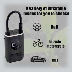 Electric Air Pump 12V – Portable Wireless Tire Inflator Fast Inflation for Car Motorcycle & Swimming Rings