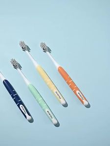 Bộ 4 bàn chải đánh răng Nhật lông tơ mềm mại Bàn trải đánh răng Than tre hoạt tính lông mềm siêu êm