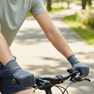 DGFDF Thin Women Sunscreen Gloves Solid Color Breathable Ice Silk Riding Gloves Simple Sun Protection Summer Driving Mittens Ladies