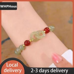 [COD] WHPHous Ship within 24 hours Summer Valentines Day Gift Love Heart Beads Charm Bracelet for Women Girl Fashion Natural Bracelet To Love Jewelry Gifts