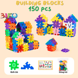 Bộ 50 khối nhựa xây dựng Building block siêu thú vị cho bé