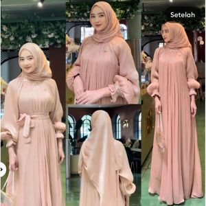 BEST SELLER MIDINA GAMIS SHIMMER KONDANGAN APLIKASI PAYET BIG SIZE DRESS SHIMMER SILK PREMIUM DRESS BRIDESMAID PESTA CASUAL