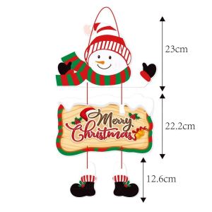 HCHC MALL DIY Christmas Door Hanger Oranments Christmas Tree Paper Craft Christmas Party Supplies Fashion With Rope Christmas Tree Pendants Merry Christmas