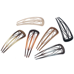 6pcs French Hair Pins Unique Shape With 3 Inner Teeth Hairpieces Suitable For Women’s Vintage Styling And Everyday Use