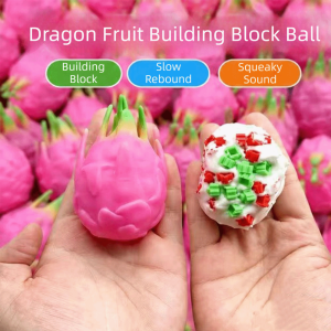 RUCHO Finger Relax Crispy Peanut Squishy Shapeable Handmade Sensory Fidget Ball Creative Hand Toy Blocks Filled Squishy Adult Kids