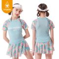 Uniqkids Kids Girl Swimwear Summer Fashion Two piece set Sports Tennis Outfit Swimsuit Clothes. 