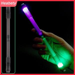 Heabety Chống trượt thoải mái quay bút flash xoay chơi game Gel bút vui xoay bút với đèn flash LED