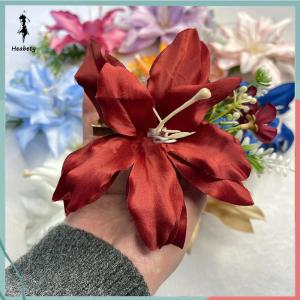 ส่วนลด 10 บาท สำหรับการซื้อ 1 ชิ้น Fashion Headwear Hawaiian Flower Hair Clips Romantic Side Clip Sweet Bangs Hair Clip Artificial Flower Hair Accessories Gifts