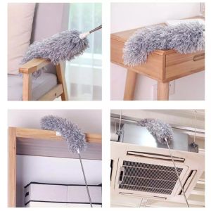 Cây chổi lông tĩnh điện quét lau bụi mạng nhện trần nhà đa năng cán dài inox rút gọn kéo dài đến 280cm hàng loại 1