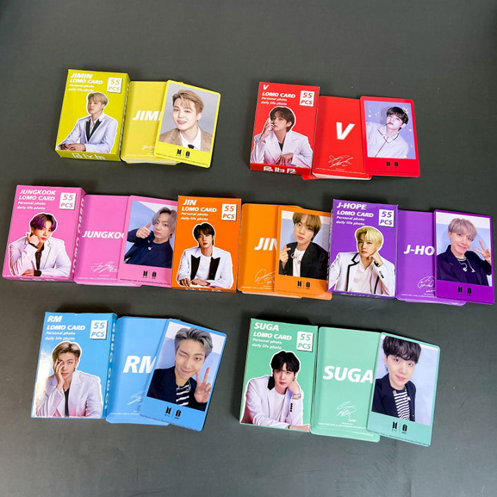 54pcs/box BTS Photocards 2022 V JUNKOOK JIMIN SUGA LOMO Card