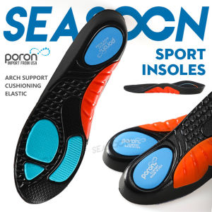 Poron Shock Absorption Shoe Insoles Flat Feet Arch Support Sport Insole Heel Pain Relief Shoes Pad Sport Insole 1pair